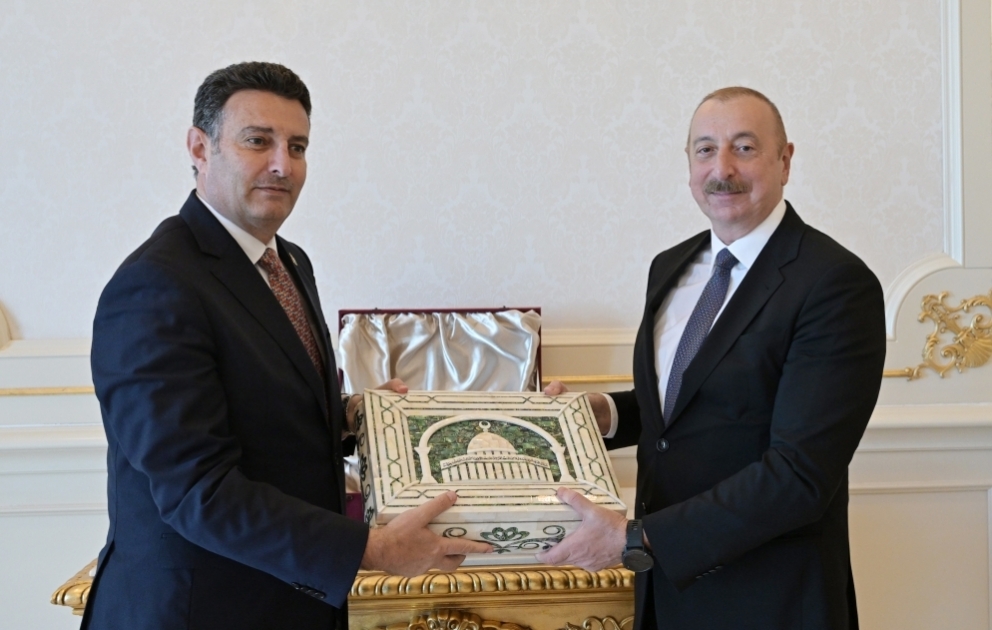 Prezident İlham Əliyev İordaniya parlamentinin Nümayəndələr Palatasının sədrini qəbul edib