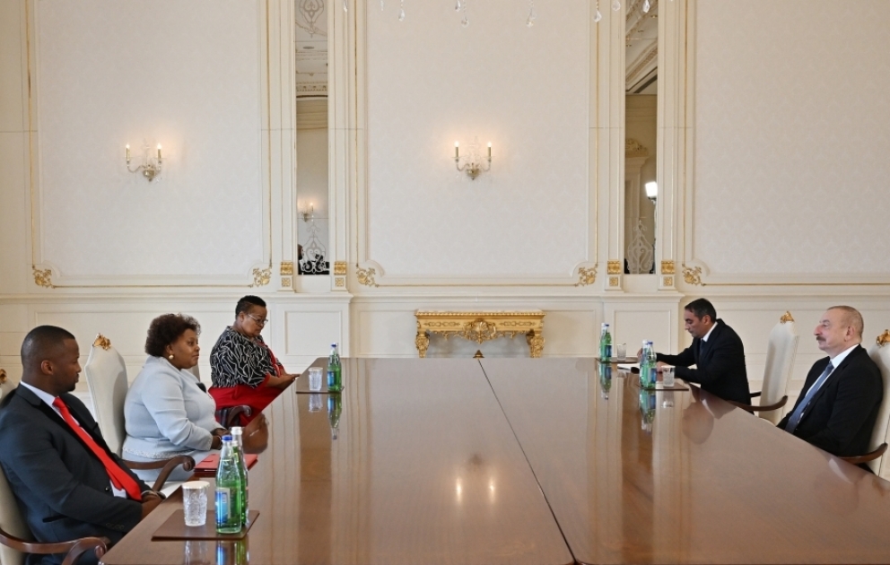 President of Azerbaijan Ilham Aliyev received Speaker of National Assembly of the Republic of South Africa