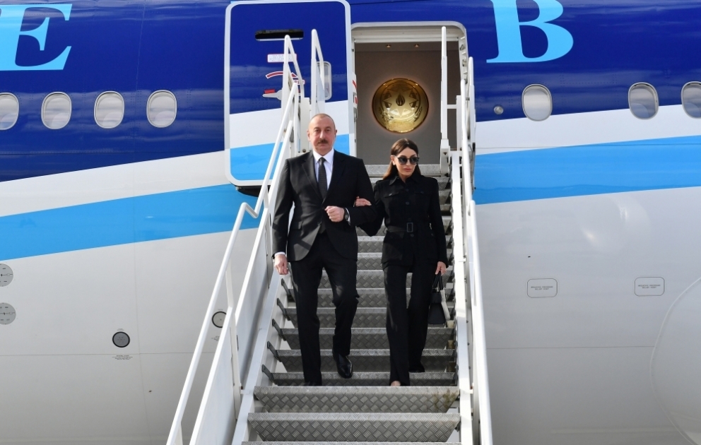 President of Azerbaijan Ilham Aliyev arrived in Lithuania for official visit