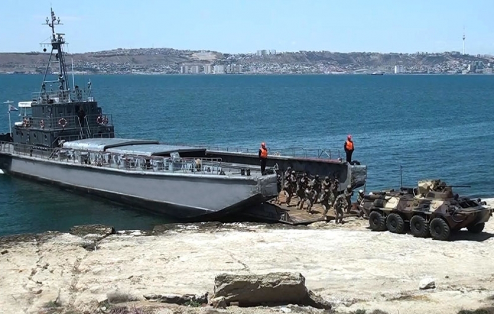 Hərbi Dəniz Qüvvələrində taktiki təlim keçirilib