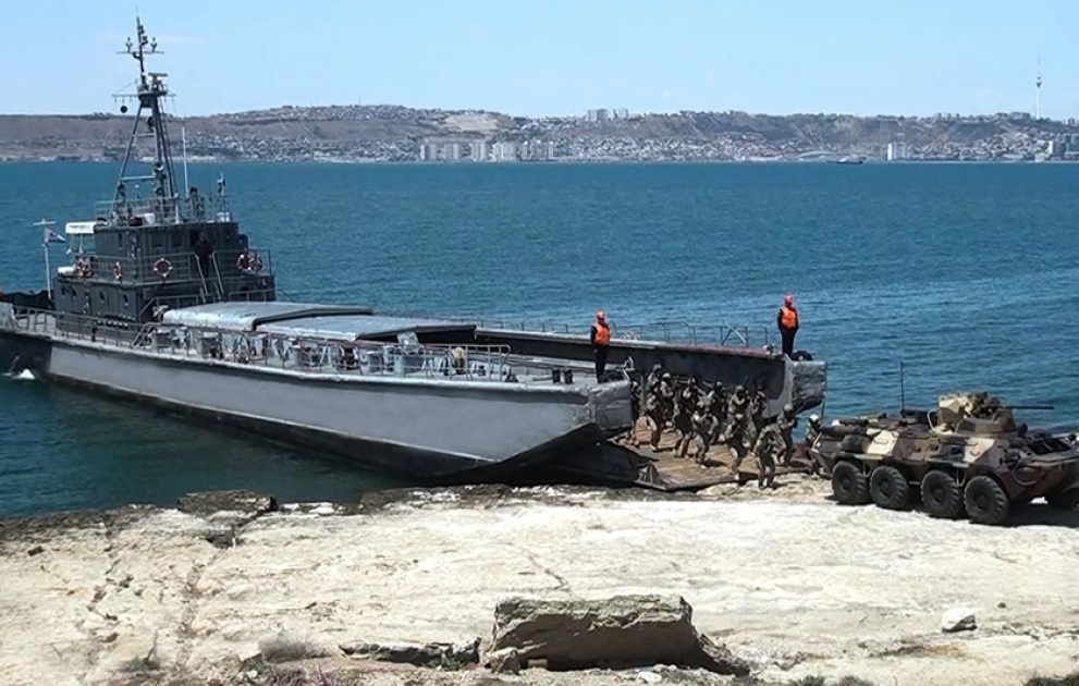 Tactical exercises held in the Azerbaijan Naval Forces