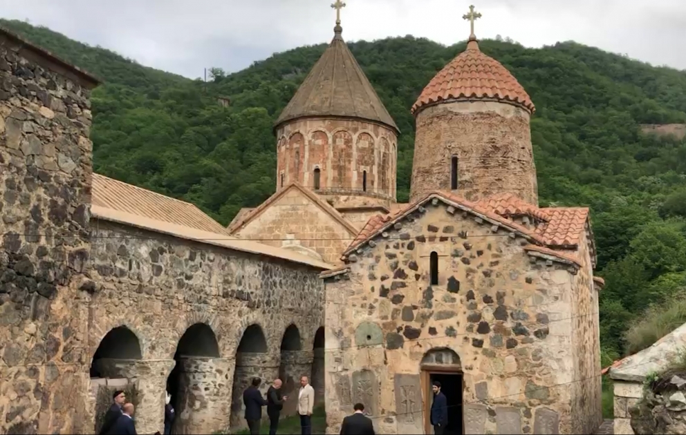 Представители албано-удинской религиозной общины Азербайджана посетили Худавенгский монастырь