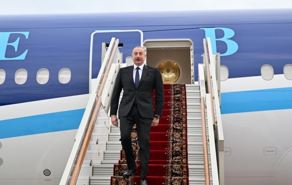 Azərbaycan Prezidenti İlham Əliyev Rusiyaya işgüzar səfərə gəlib
