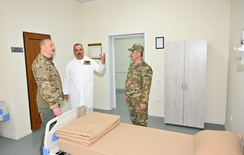 President Ilham Aliyev attended opening of military hospital in Kalbajar