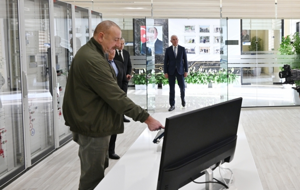 Prezident İlham Əliyev “Laçın” şəhər yarımstansiyasının açılışını edib