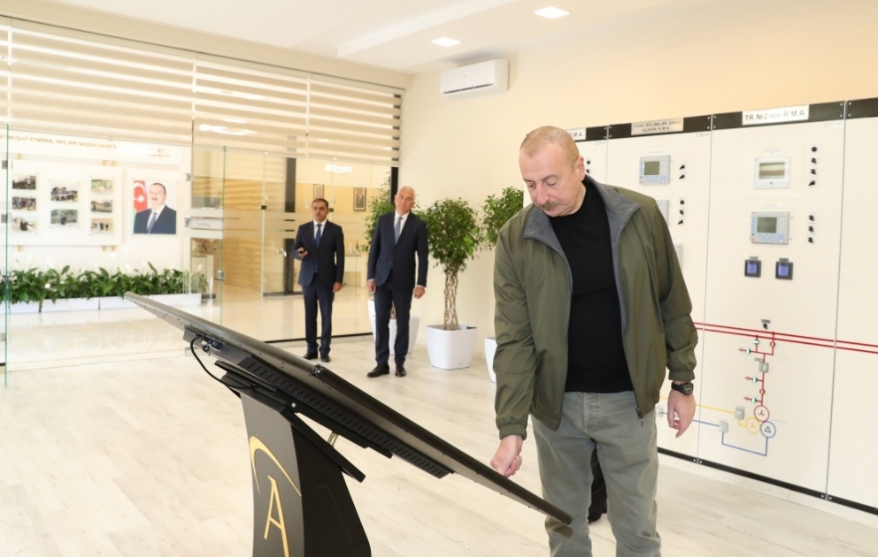 President Ilham Aliyev inaugurated “Gorchu” substation in Lachin district