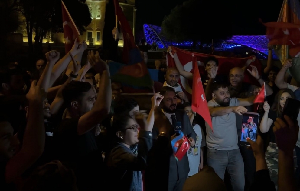 Ərdoğanın qələbəsi Azərbaycanda böyük coşqu ilə qarşılanıb