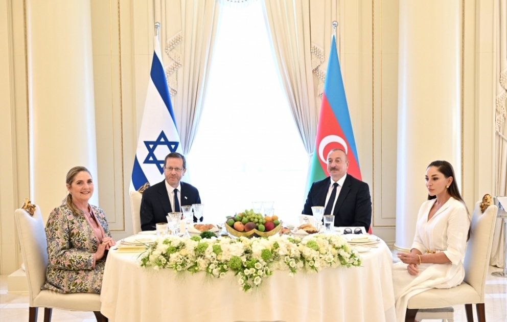 Official lunch was hosted in honor of President of Israel Isaac Herzog and First Lady Michal Herzog