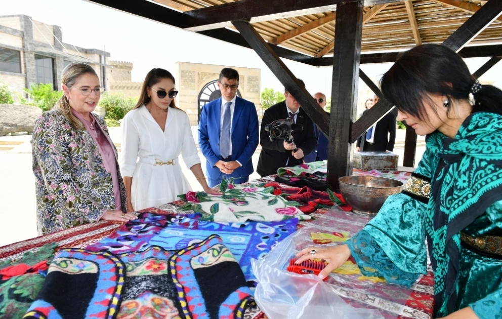 First Ladies of Azerbaijan and Israel visit Gala Archaeological-Ethnographic Museum Complex