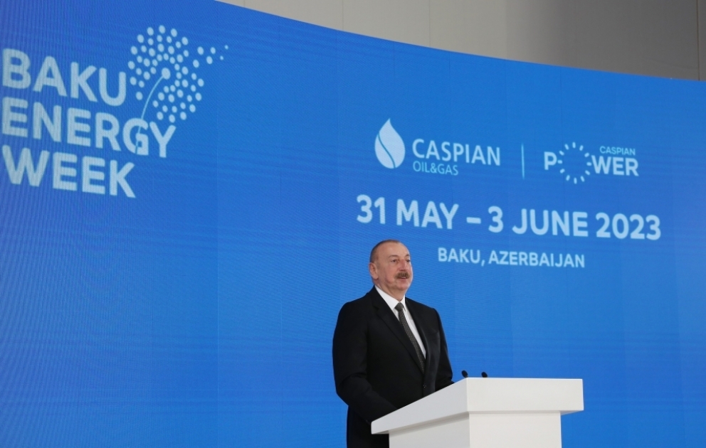 President Ilham Aliyev attended official opening ceremony of 28th International Caspian Oil & Gas Exhibition within the framework of the Baku Energy Week