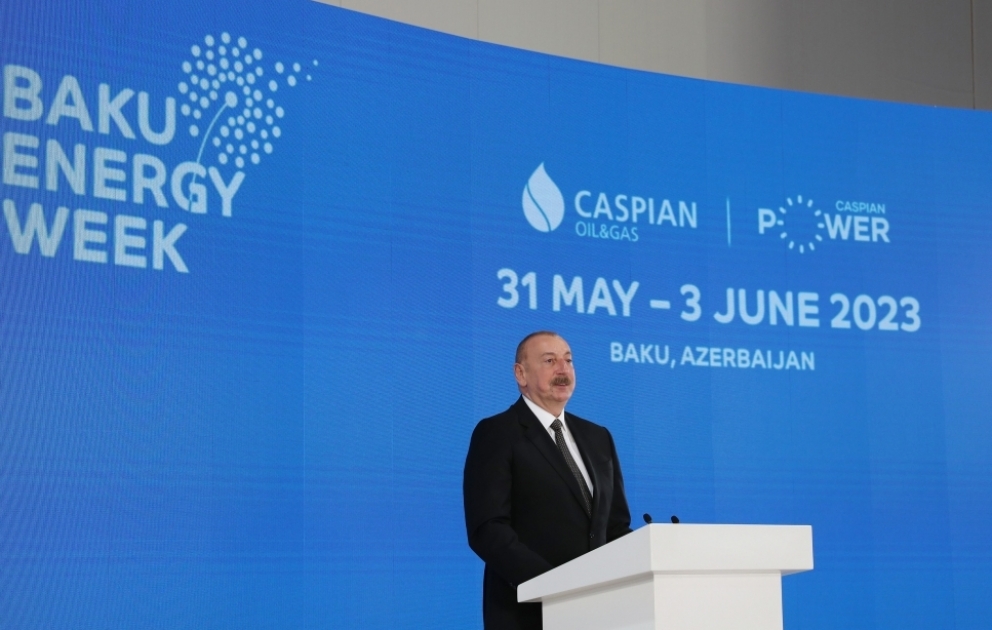 Semaine de l’énergie de Bakou : le président Aliyev prononce un discours à l’ouverture du Salon international du pétrole et du gaz de la Caspienne