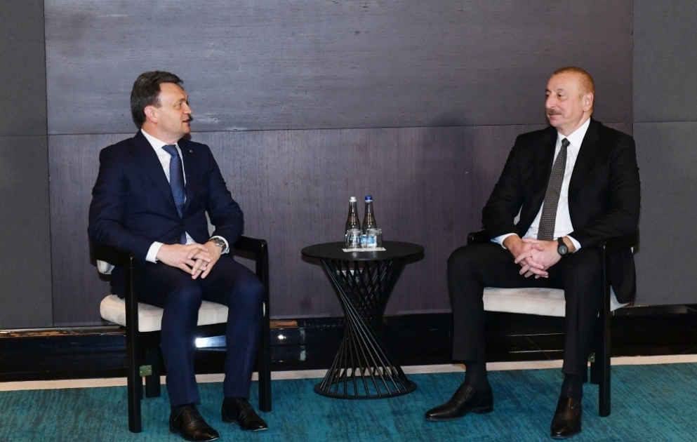 Президент Азербайджана Ильхам Алиев встретился в Кишинэу с премьер-министром Молдовы