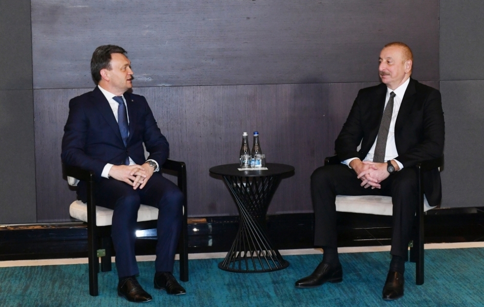 President of Azerbaijan Ilham Aliyev met with Prime Minister of Moldova in Chișinău