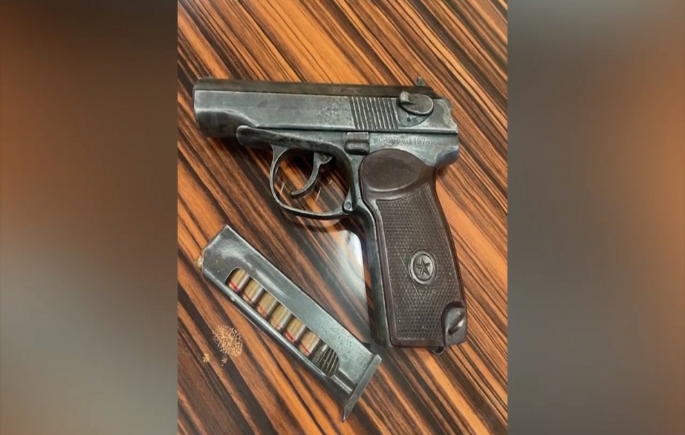 Bakıda silah gəzdirən şəxs həbs olunub