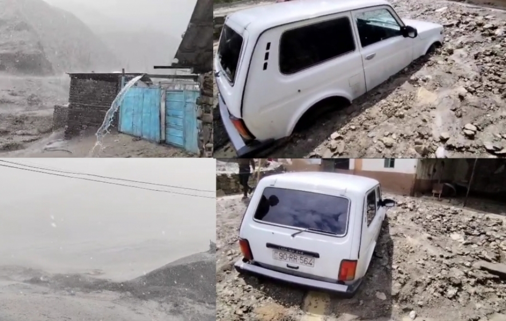 Qubada sel evlərə, təsərrüfatlara ciddi ziyan vurub