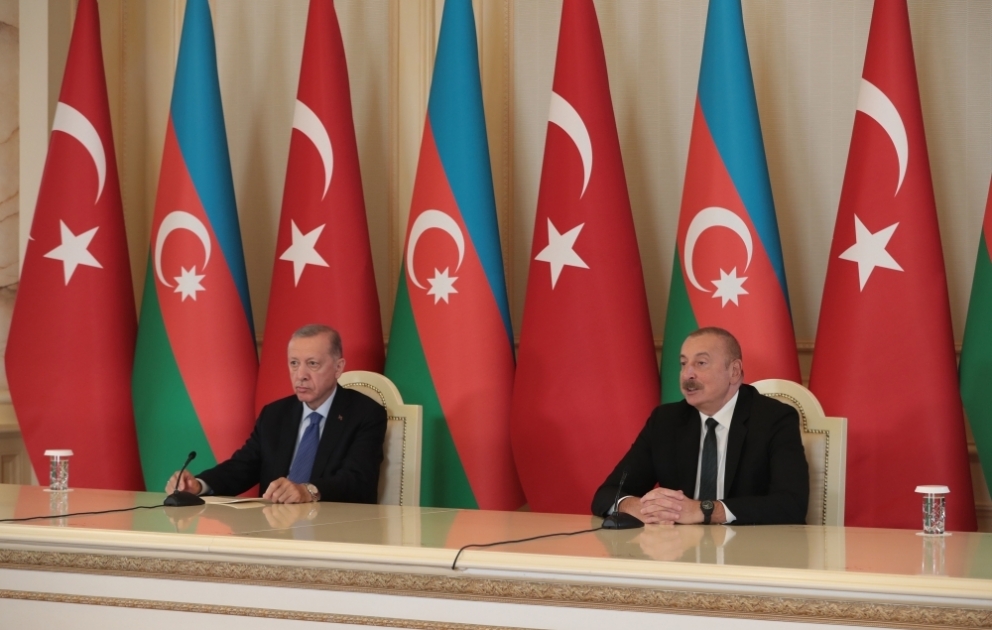 Azərbaycan və Türkiyə prezidentləri mətbuata bəyanatlarla çıxış ediblər
