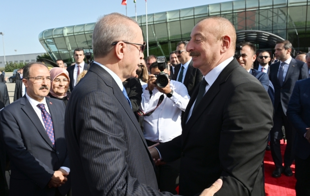 Präsident Recep Tayyip Erdogan beendet seinen Staatsbesuch in Aserbaidschan