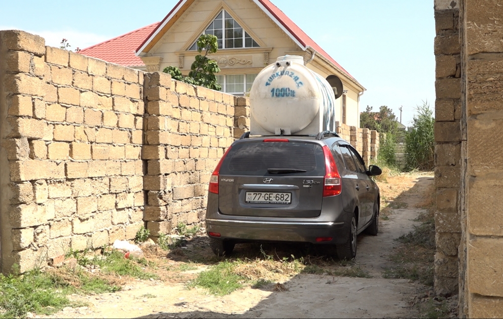Şağan qəsəbəsində su qıtlığı