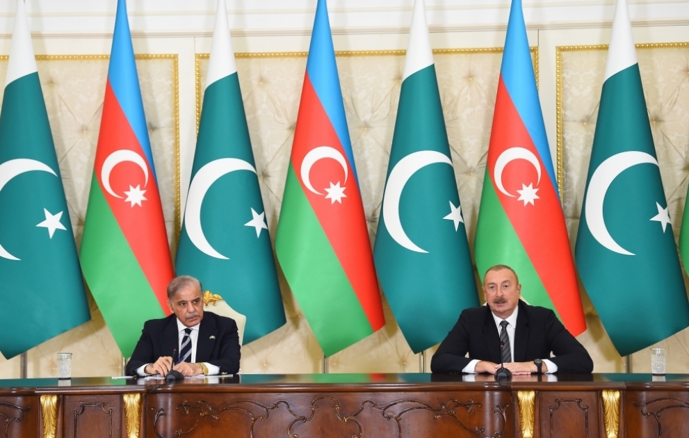Prezident İlham Əliyevin və Pakistanın Baş naziri Məhəmməd Şahbaz Şərifin mətbuata bəyanatı CANLI