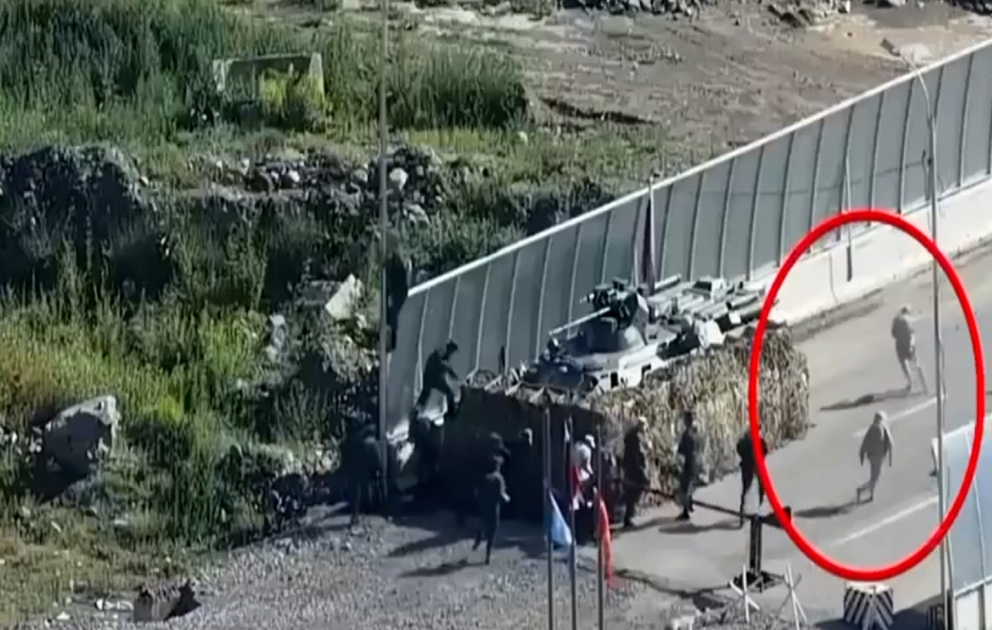 Laçındakı atışmanın görüntüləri yayılıb