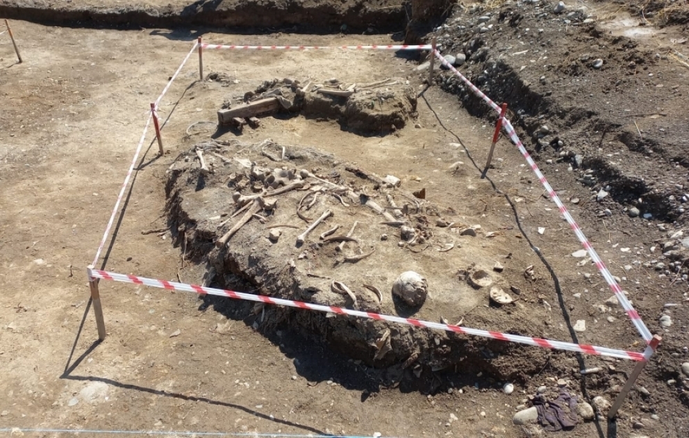 В Агдаме обнаружено массовое захоронение