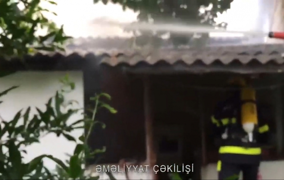 Göyçay rayonunda yanğın baş verib
