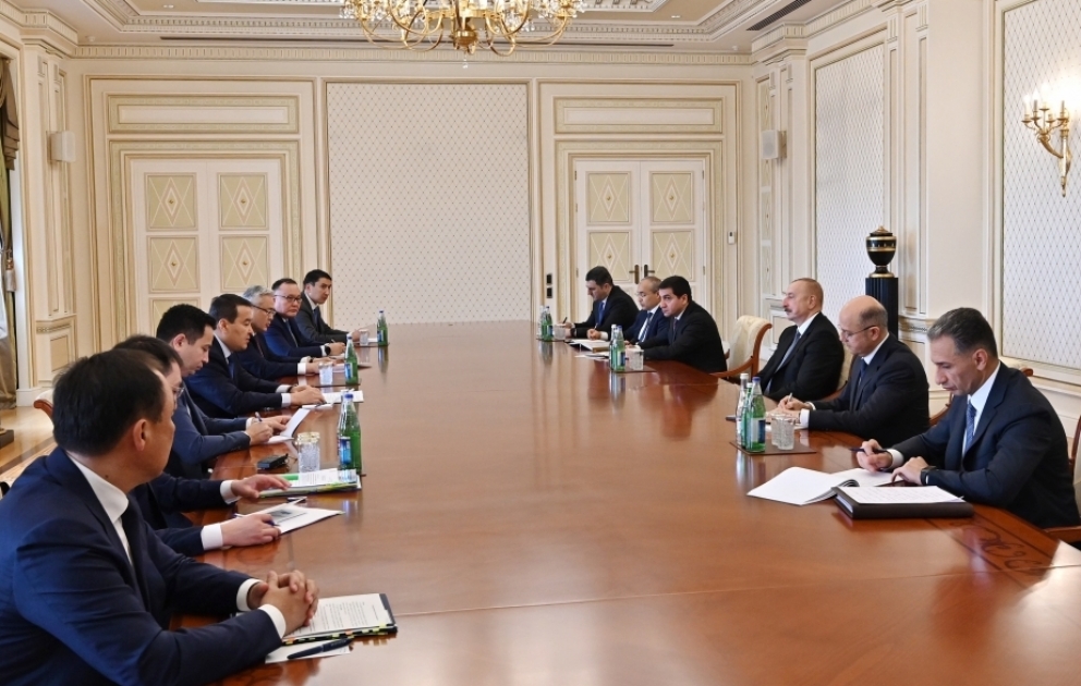 Президент Ильхам Алиев принял премьер-министра Казахстана