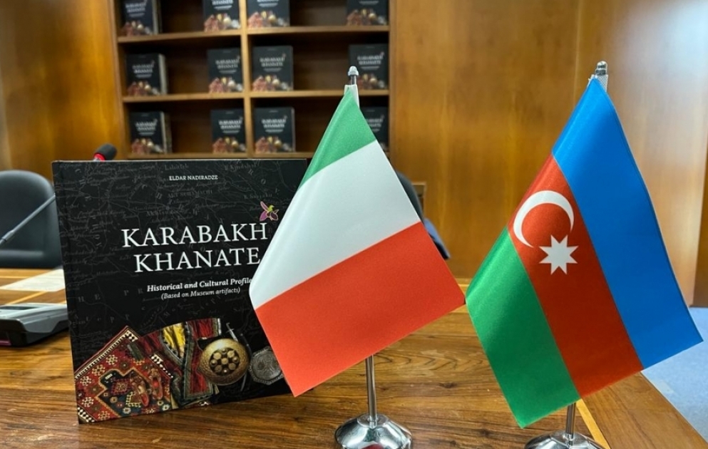 Romada Qarabağ xanlığının tarixi və mədəni irsi haqqında kitab təqdim olunub