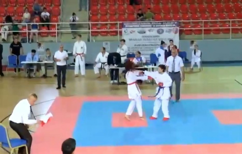 Beynəlxalq karate turnirində növbəti erməni təxribatı