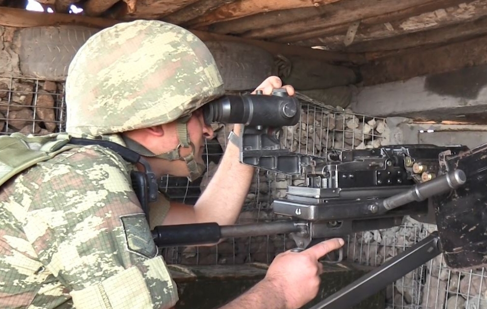 Qanunsuz erməni silahlı dəstələrinin fortifikasiya qurğuları quraşdırmaq cəhdinin qarşısı alınıb