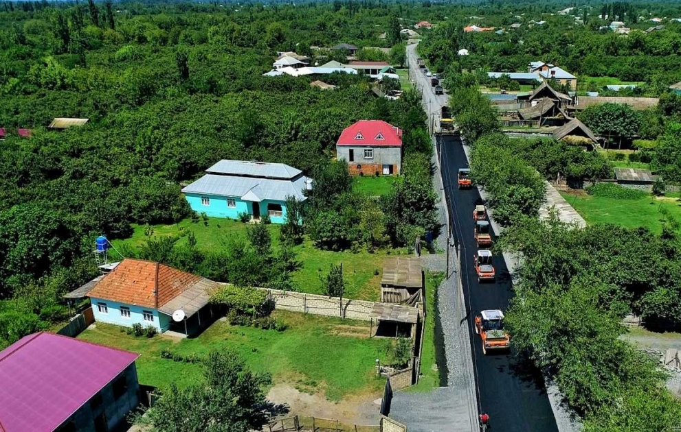 Zaqatalada Əliabad-Bəhmətli-Kürdəmir-Lahıc yolu yenidən qurulur