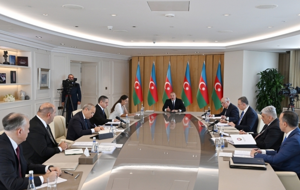 President Ilham Aliyev chaired meeting dedicated to socio-economic results of six months of this year