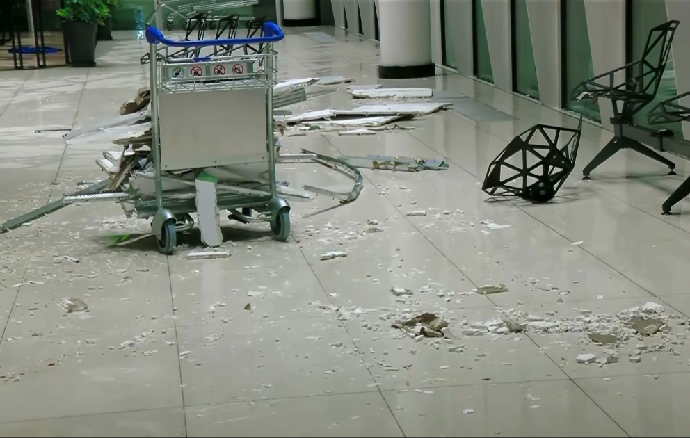 Kutaisi aeroportunu su basdı