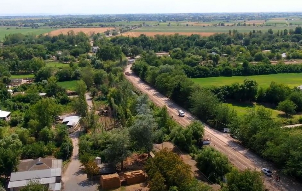 Beyləqanda 36 km-lik avtomobil yolunun tikintisi davam edir