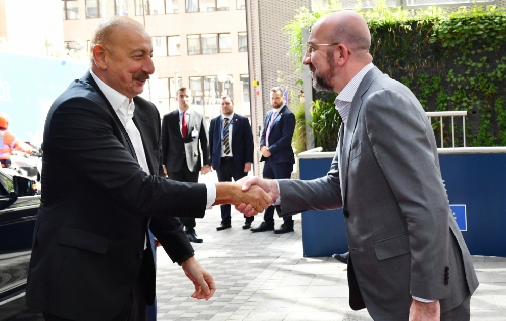 President Ilham Aliyev held meeting with President of European Council Charles Michel in Brussels