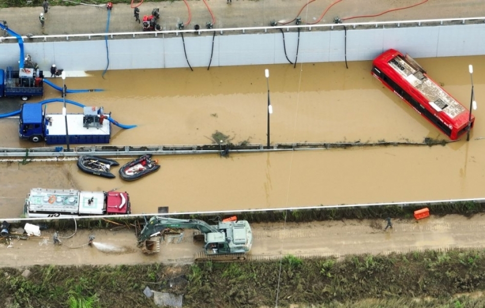 Zahl der Toten durch Unwetter in Südkorea steigt