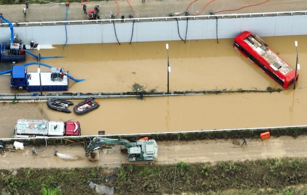 Corée du Sud : le bilan des pluies torrentielles s’élève à 49 morts et 10 disparus