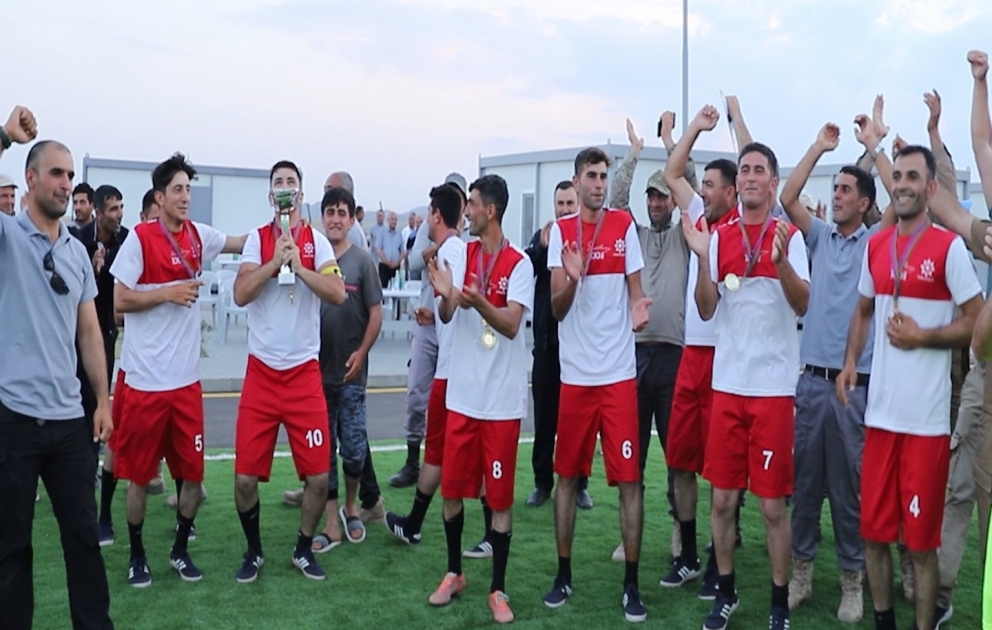 Futbol turnirində Cəbrayıl komandası qalib olub