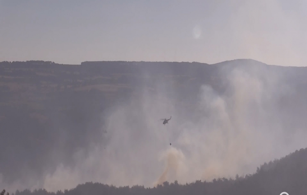 Çanaqqaladakı meşə yanğının son durumu - dron görüntüləri