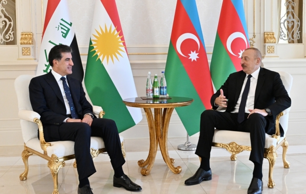 President of Azerbaijan Ilham Aliyev met with head of Kurdistan Region of Iraq Nechirvan Barzani