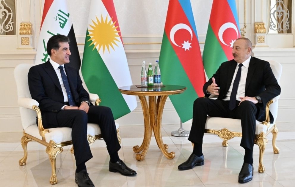 Entretien du président azerbaïdjanais avec le président du Kurdistan irakien