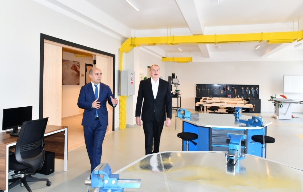 Le président Ilham Aliyev participe à l’inauguration du Centre public d’enseignement professionnel de Djalilabad
