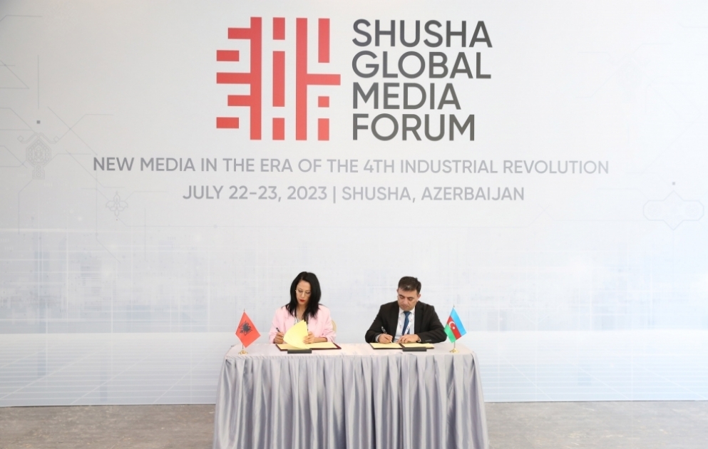 L’AZERTAC signe des contrats avec trois agences de presse étrangères en marge du Global Media Forum de Choucha