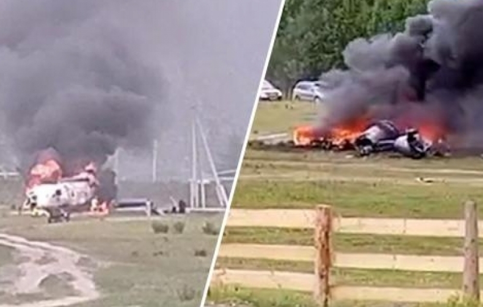 Altay Respublikasında helikopter qəzaya uğrayıb, 6 nəfər həlak olub