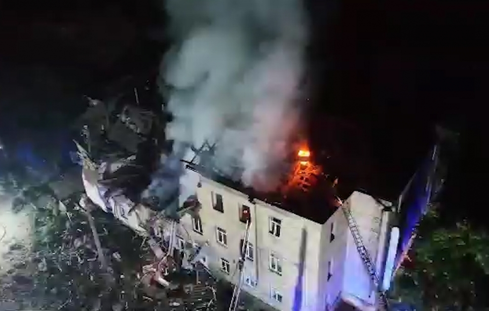 Xarkova kamikadze dronlarından hücum olub