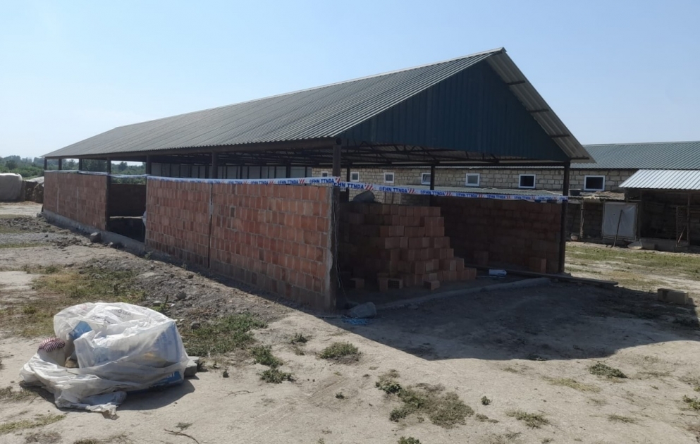 Oğuz rayonunda qanunsuz tikintinin qarşısı alınıb