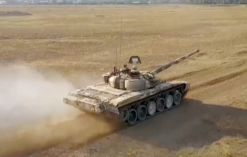 Intensive combat training sessions are held in tank units