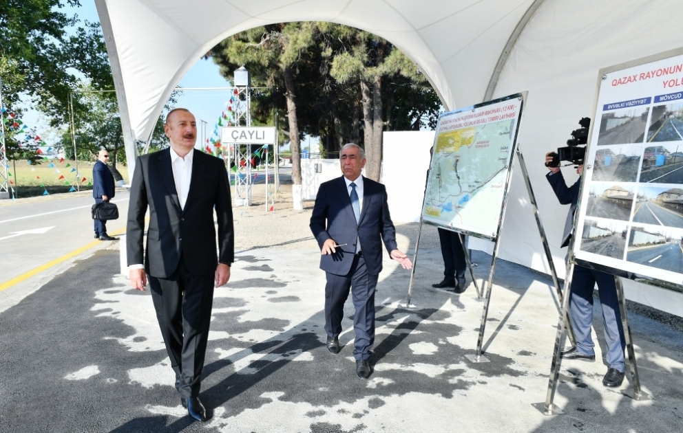 Prezident İlham Əliyev Qazax rayonuna səfər edib