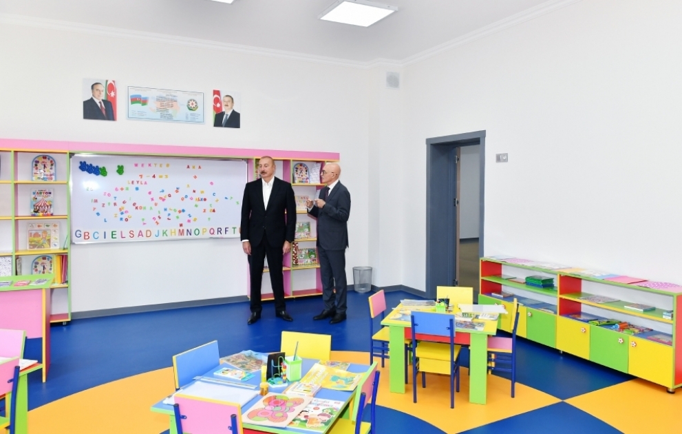 Şəmkir şəhərində Məhəmməd Füzuli adına təbiət və humanitar fənlər təmayüllü tam orta məktəb-liseyin yeni binasının açılışı olub