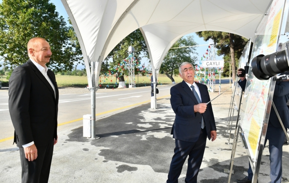 President Ilham Aliyev participated in inauguration of Garapapag-Chayli road